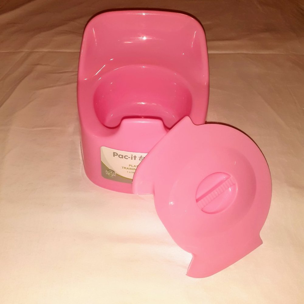 SALE TODDLER PLASTIC POTTY CHAIR W/LID - Pink